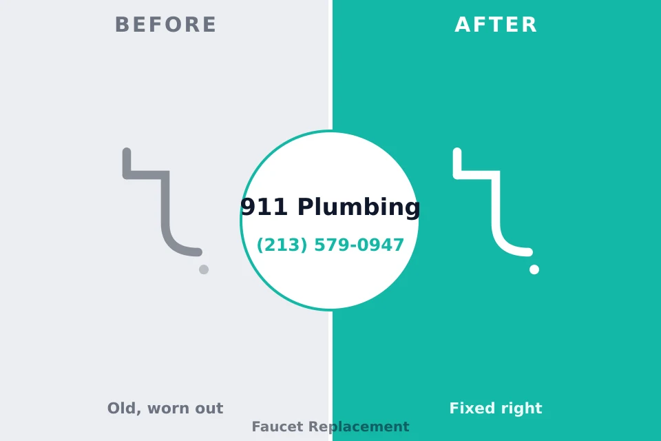 Before and after: plumbing repair Montpelier, IN